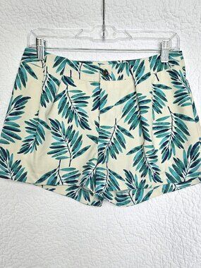 JOA Los Angeles | Tropical Palm Shorts | Lined Pleated | Size S